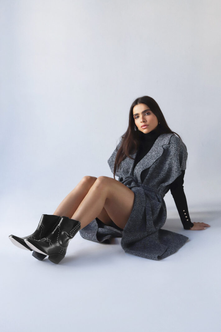 Shooting Melissa Evelyn Glossy Black Granulado